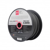Силовой кабель ACV KP50-1303PRO (8AWG, безкислородная медь, черный, 50м)