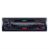 Автомагнитола Sony DSX-A110U  (USB, 1RCA, FLAC, Красная подсветка)
