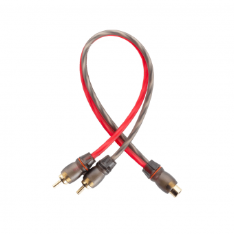 FORCAR SQ-2MY Y-коннектор, RCA Межблочный кабель-разветвитель/витая пара(2папа/1мама), медь